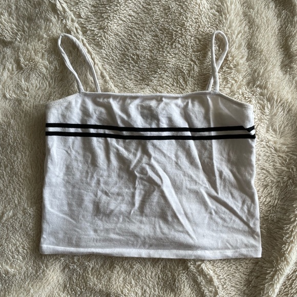 Cropped bandeau style tank top